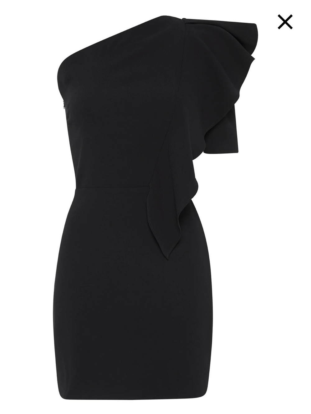 IRO Mosby Dress Ruffle Sleeve Mini Dress Black Size 34